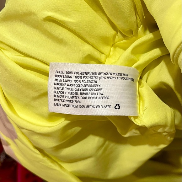 Christopher John Rogers Yellow and Green Asymmetrical Floral Dress Size 2 - Picture 4 of 8